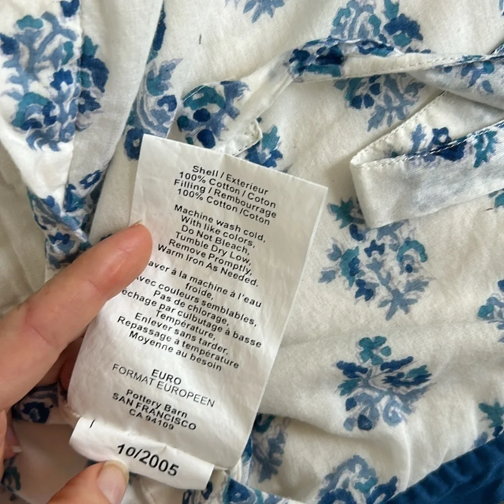 P Barn Quilted Paisley Print Pillowcase Sham Nancy Meyers Look